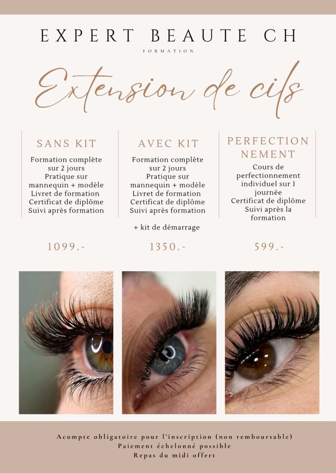Formation Extension de cils